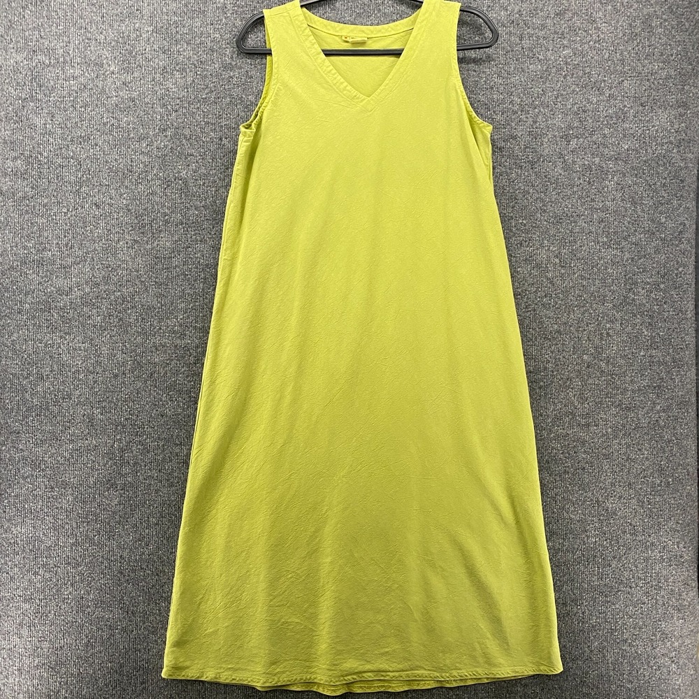 Steve Barraza Tianello Dress Medium Maxi Shift V-Neck Sleeveless Lagenlook Boho‎